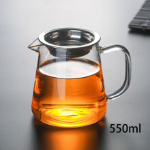 Varmebestandig klar glas tekande Fair Cup Cha Hai tekande med infuser Puer te brygningskedel Pu Erh Gaiwan sæt kander tekande