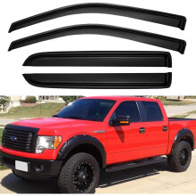 Osłony okienne i przeciwdeszczowe pasujące do modeli Ford F150 SuperCrew z lat 2009-2014 i F-150 Raptor z lat 2010-2014