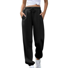 Effen joggingbroek voor dames - Casual sportbroek met elastische tailleband en zakken voor een comfortabele pasvorm