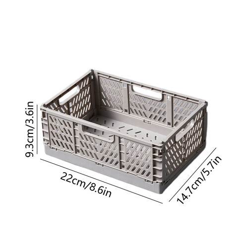 Caisses de rangement pliables en plastique 12 L 2