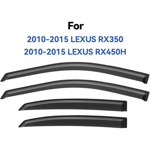 Προστατευτικά βροχής για Lexus RX350 2010-2015, Αεραγωγοί εξωτερικού καναλιού παραθύρου, 1