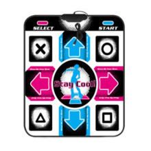 USB Dance Mat with NonSlip Surface for PC Games, Foldable Dance Pad with Responsive Step Controls