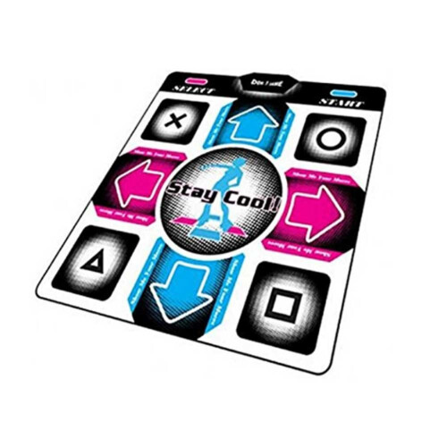 USB Dance Mat with NonSlip Surface for PC Games, Foldable Dance Pad with Responsive Step Controls 1