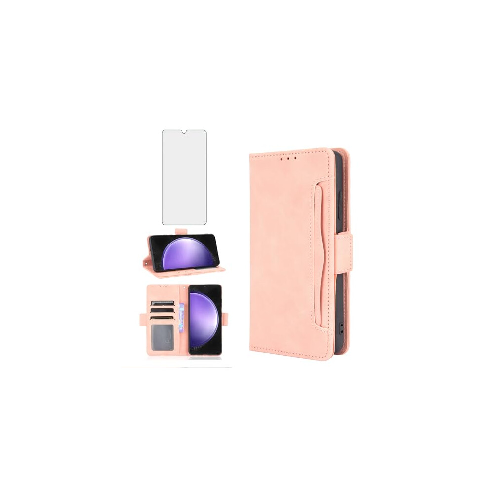 Wallet Case With Card Holder Kickstand And Screen Protector Rose For Samsung Galaxy S23 Fe Gold 9092120217377