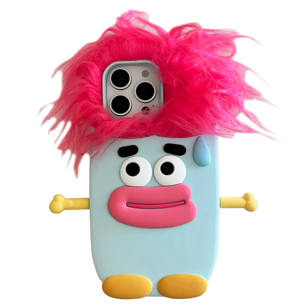 Cute 3D Cartoon Silicone Case For Iphone 14 Kawaii Shockabsorbing Soft Rubber Cover For Women Girls Pink 9073542734048