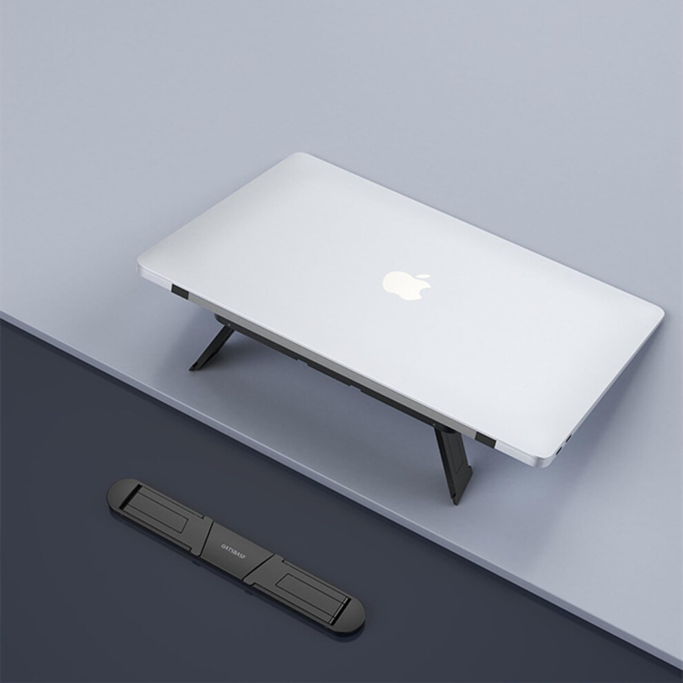 Adjustable Laptop Stand With 2 Angles, Ergonomic Foldable Riser For Desk, Stable And Cooling Black 9330225036333
