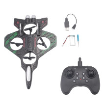 RC Plane 2.4G Fjärrkontroll Aircraft Six EPP Foam med LED Inomhus och Utomhus Enkel Flygande Leksak Barngåva Grön