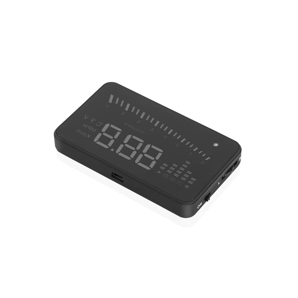 Obd2 Heads Up Display Car Hud Speedometer With Clear 3ÂInch AntiâGlare Screen Plug And Play Universal 9330225036531