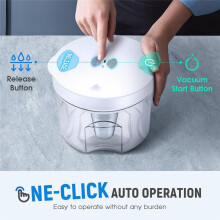 Resin Bubble Remover, 2L 99,9% Bubble Removal In 5Min, Vakuumavgasning för Epoxiharts,Hantverk EU-Plugg Vit