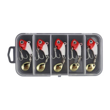 5Pcs Rotierende Metall Vib Vibration Köder Hohe-Farbe 3