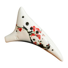 Ocarina en céramique à 12 trous, clé C, démarreur-Doux d'hiver