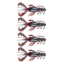 4pcs Fishing Swimbait Fishing Tackle Accessories 10cm-Burgund