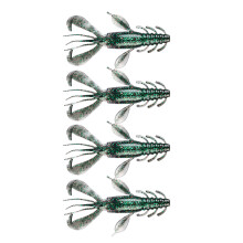 10cm 10g Soft Lure Baits Crawfish Lures Shrimp Baits Pack-Green