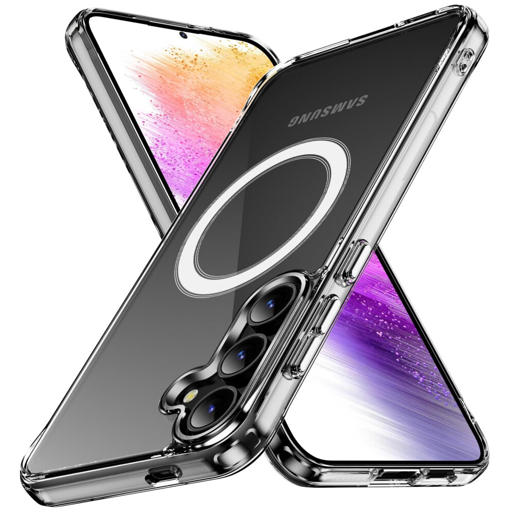 Magsafe Compatible Clear Acrylic Case For Samsung Galaxy S25 Plus, Slim Shockproof Scratchresistant Cover 9771547065654