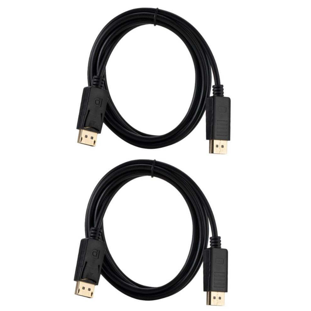 Displayport To Displayport Cable 1.8M 2 Pack Nickelplated Connectors For Monitor, Stable Signal Transmission 9771547652236