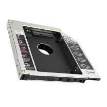 Laptop Hard Drive Caddy 2.5 Inch SSD Optical Drive Bay Adapter Aluminum Tray for Easy Laptop Upgrade