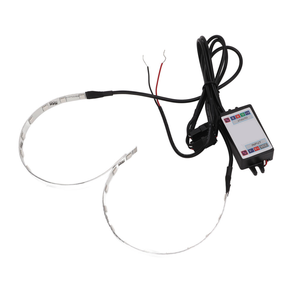 2Pcs Multi Color Rgb Led Demon Eye Halo Ring Headlight Bluetooth Control For Car 6941375471375