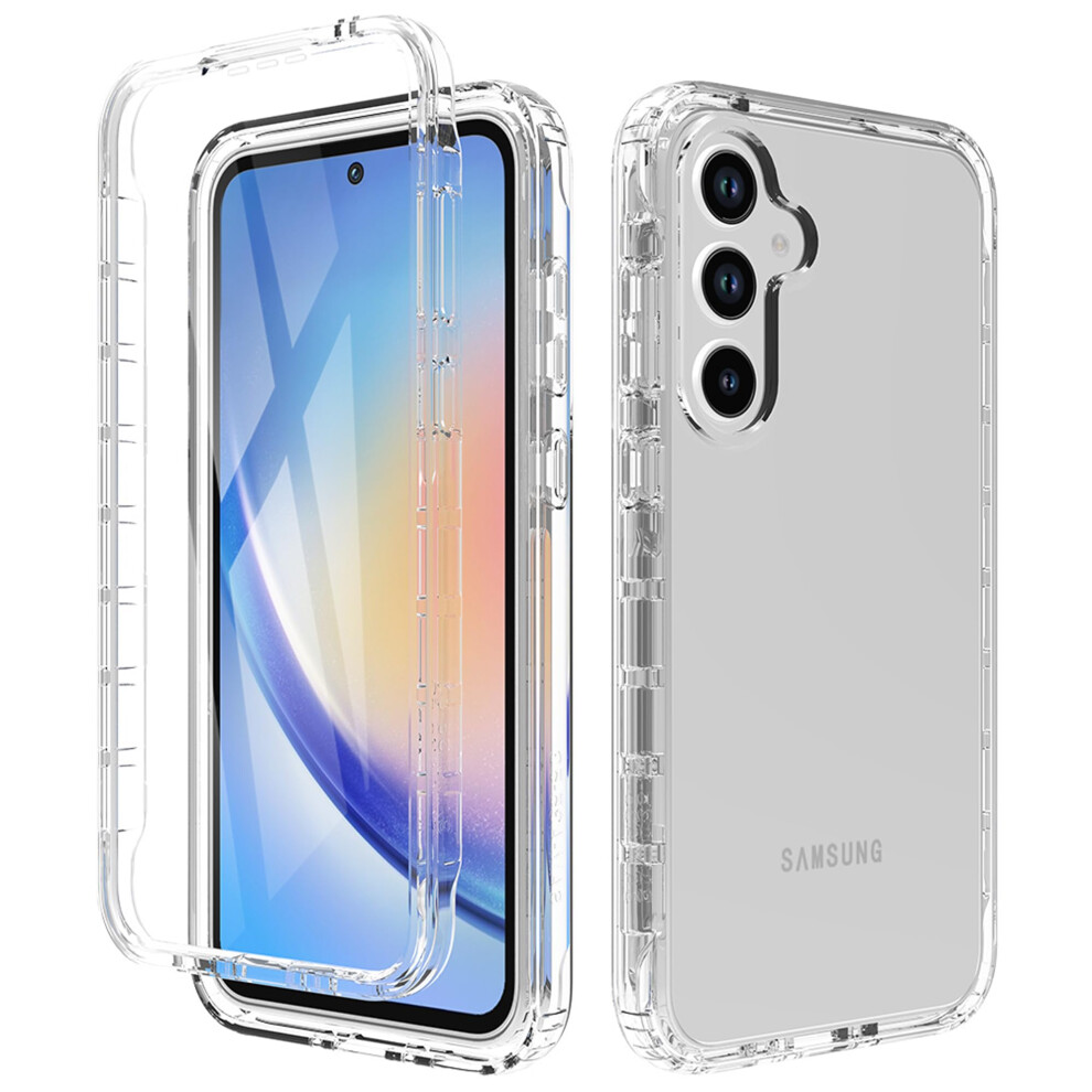 360 Full Coverage Shockproof Silicone Case With Builtin Screen Protector For Samsung Galaxy A35 5G 9092120803464