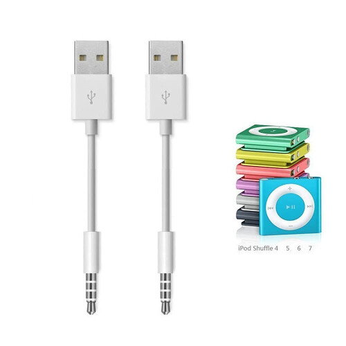 USB Charging Cable 3.5mm Jack to USB Sync Cord Fast Charging Replacement for iPod Shuffle 1