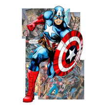 Full Diamond Round Diamond Painting Diamond Embroidery Stitch Home Decoration Captain America