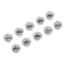 10 PZ Metallo 5Mm M5 Dadi Flangia Blocca Ruota per Arrma  1/7 1/8 RC Auto FPV Racing Drone, 2