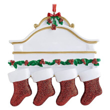 Christmas Decoration Set  Gifts Personalized Family 4 Socks Pendants Christmas Tree Decoration Winter Gifts