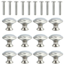 12Pcs Stainless Steel Drawer Cabinet Door Knobs Pull Handle Dresser Door Pull Furniture Accessories with Screw Home Tool
