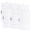 6Pcs Clear Compartment Plastic Organizer Container Box,Small Stackable Storage Box with Adjustable Crafts Accessories 2