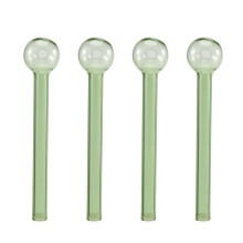 4 Stuks Handmatige Dikke Olielamp met Anti-Glasbrander (Groen)