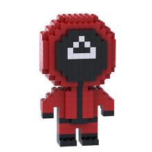 752/Set DIY Squid Game Actionfigurer Byggstenar Squid Game Doll Anime Monterade Bricks Leksaker för Barn, 3