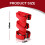Adjustable Car Fire Extinguisher Mount with AntiSlip Durable Holder Strap for Wrangler Red 2