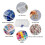 6Pcs Clear Compartment Plastic Organizer Container Box,Small Stackable Storage Box with Adjustable Crafts Accessories 4