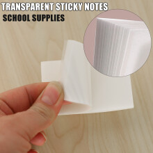 Transparent Sticky Note Pads-500Pcs Waterproof Self-Adhesive Pad,Sticky Notes for Reading,Home,Office,School (3X2Inch)