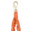 Boho Macrame Keychains with Wood Bead and Seashells, Handmade Accessories Keychain for Purse Keys, Orange 6