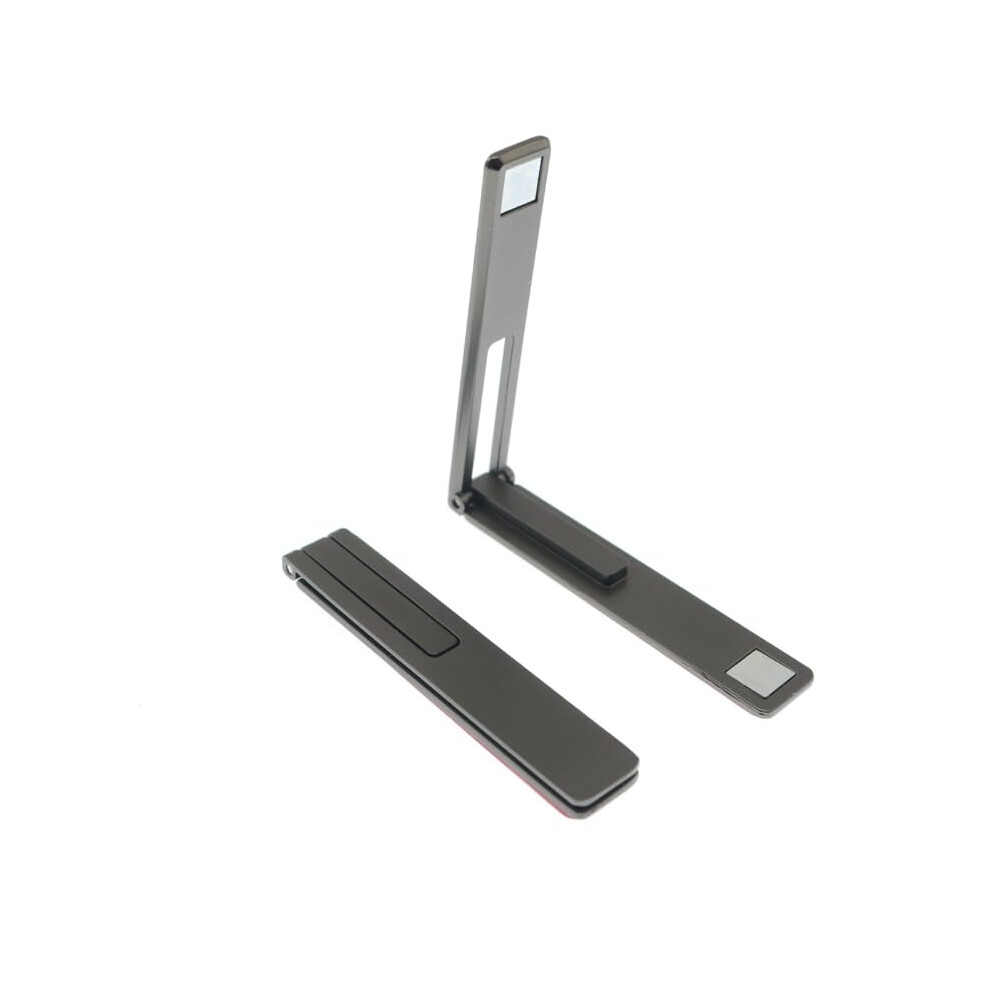 Adjustable Desktop Phone Stand Aluminum Holder For Desk With Magnetic Secure Hold And Charging Access Black 9092120803808