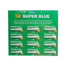 12x 3g Super Glue Tubes for Wood Plastic Metal Leather Glass Strong Superglue UK