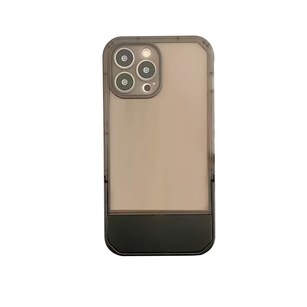 Slim Case With Stand, Shockproof Silicone Clear Antiscratch Cover For Iphone 14 Pro Black 9771547066637