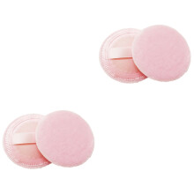 16Stk Makeup Puderquaste Rosa Mit Rayonband Für Damen