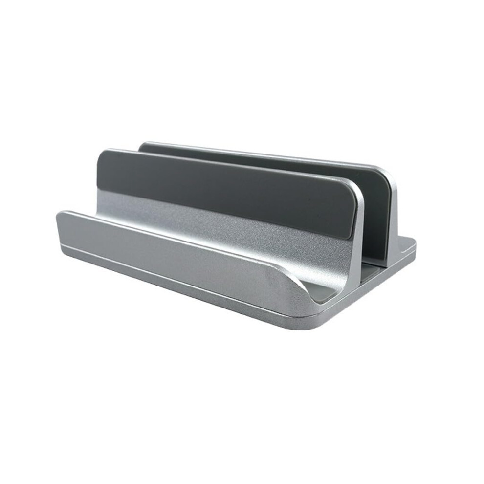 Laptop Vertical Stand Aluminum Adjustable Holder With Silicone Grip For Spacesaving Desktop Storage 9073542734895