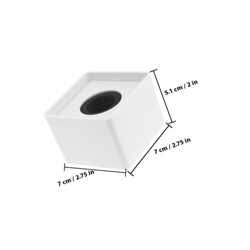 3Pcs White Plastic Mic Flags for Microphones Versatile Interview Use 1