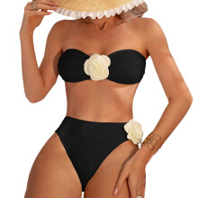2-delige bikinisets voor dames,-zwart en wit M