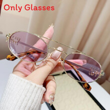 (GoldFramePurple)Klassische elliptische Sonnenbrille mit goldenem Gestell und PC-Gläsern für Outdoor-Aktivitäten und Partys