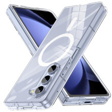 Magnetic Clear Case Slim AntiYellow Matte Protective Cover Wireless Charging for Galaxy Z Fold 6