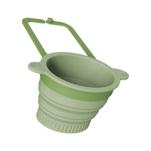Sink Strainer Basket Hanging Faucet Sponge Shelf with-Green