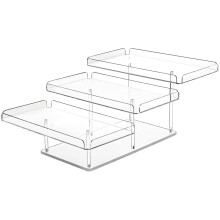 Modern 3 Tiered Acrylic Cakes Tower Clear Shelving Unit For-1