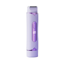 Double Head USB Rechargeable Cutter For Entire Body-Purple