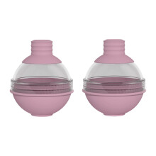 Whiskeys Ice Spheres Maker With Clear Lid And Flexible-Pink