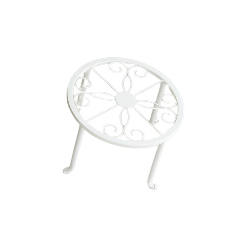 Modern Simple Styles Metal Plant Rack Rusts-cream white