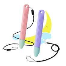 Kids Tablet Stylus Pen 2 Pack Pink and Purple with Tether for iPad Fire Samsung Surface