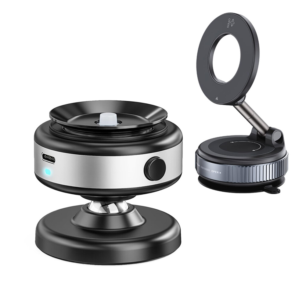 Car Phone Holder With 360 Adjustable Viewing And Strong Magnetic Vacuum Suction Mount 9092120805987